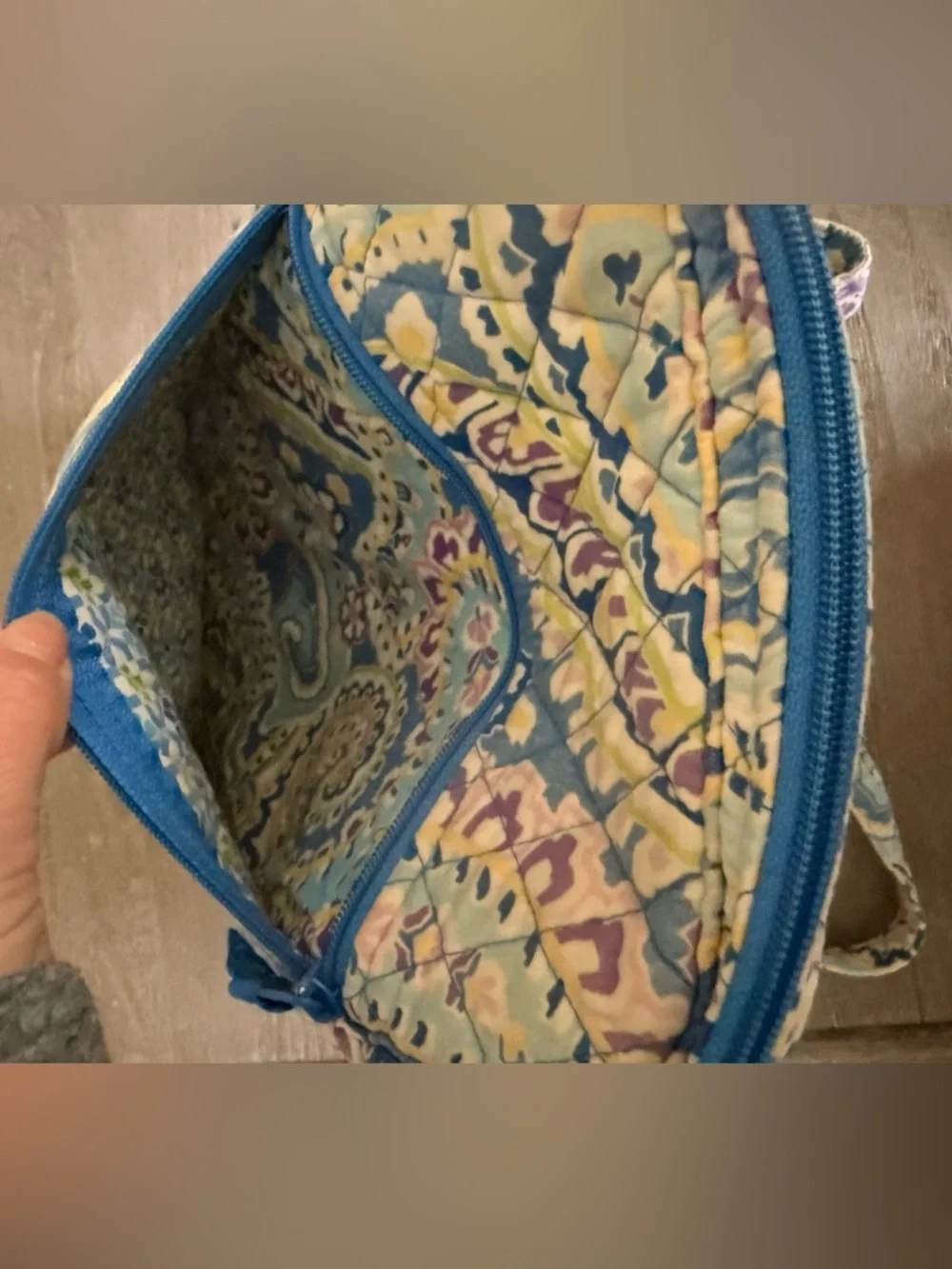 Vera Bradley‎ Vintage Capri Blue Paisley Mini Backpack Retired Print